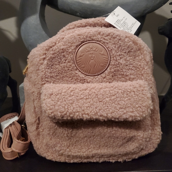 NWT Starbucks Pink 2 Way Crossbody Bag/ Backpack - Picture 1 of 8